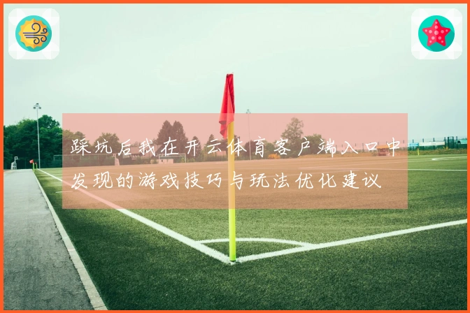 踩坑后我在开云体育客户端入口中发现的游戏技巧与玩法优化建议