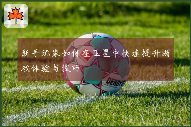 新手玩家如何在亚星中快速提升游戏体验与技巧